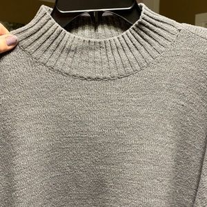 LC Lauren Conrad Women’s Sweater High Neck, Grey & Silver, Size XXL